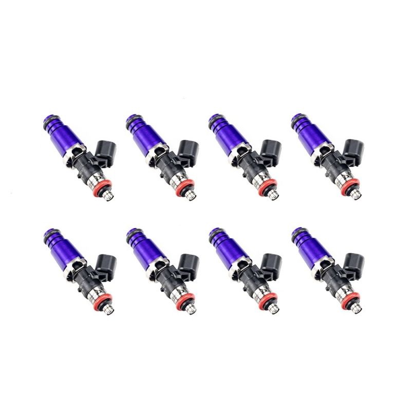 Injector Dynamics 1700cc Injectors – 60mm Length – 14mm Purple Top – 15mm Lower O-Ring Set of 8 (1700.60.14.15.8)