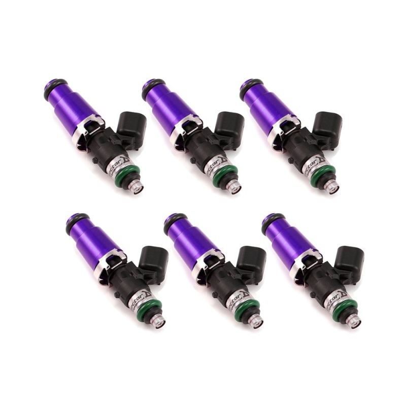 Injector Dynamics 2600-XDS Injectors – 60mm L – 14mm T – 14mm Lower – 11mm Lower Retainer – Set of 6 (2600.60.14.14-O.6)