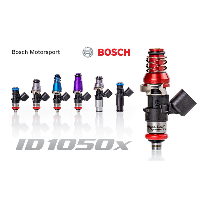 Injector Dynamics ID1050X Injectors 11mm Blue Adaptor Denso Lower Cushion Set of 4 (1050.17.01.60.11.4)