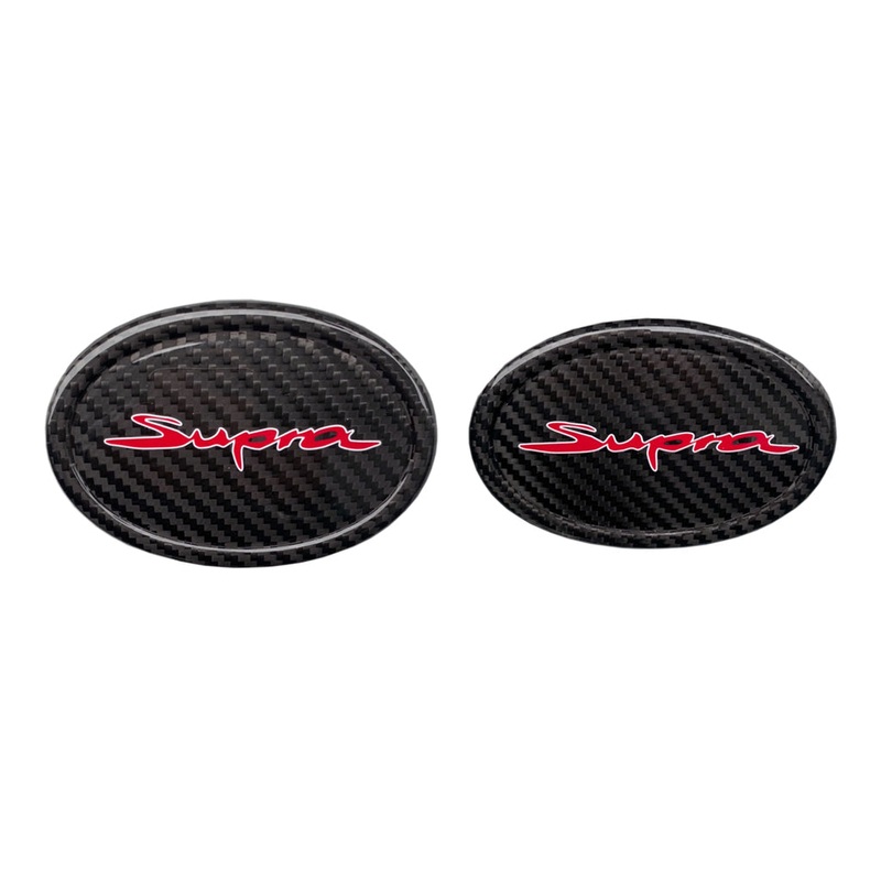 Rexpeed Dry Carbon Emblem Cover | 2020-2026 Toyota Supra (TS34)
