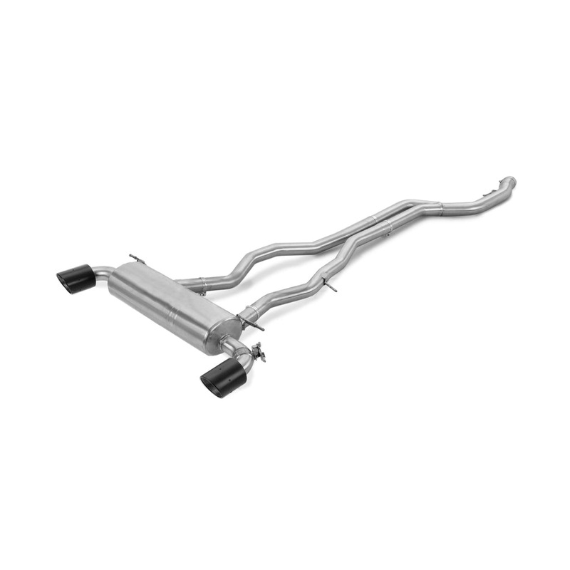 Rexpeed Stainless Steel Front + Mid Pipe / Muffler / Dry Carbon Tips | 2020-2026 Toyota Supra (TS17)