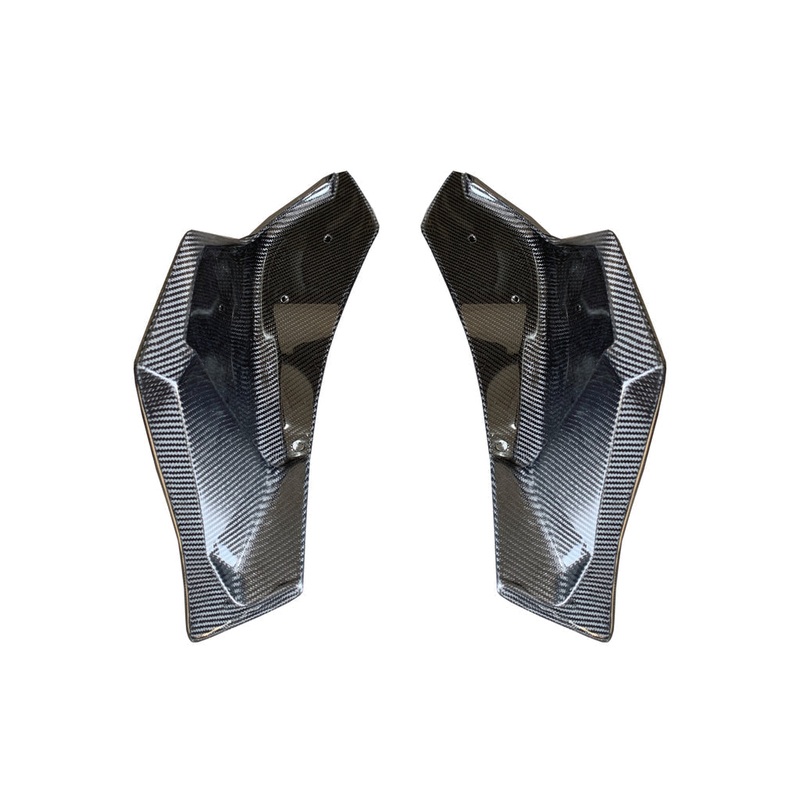 Rexpeed V3 Carbon Fiber Rear Bumper Side Spats-Gloss | 2020-2026 Toyota Supra (TS25)