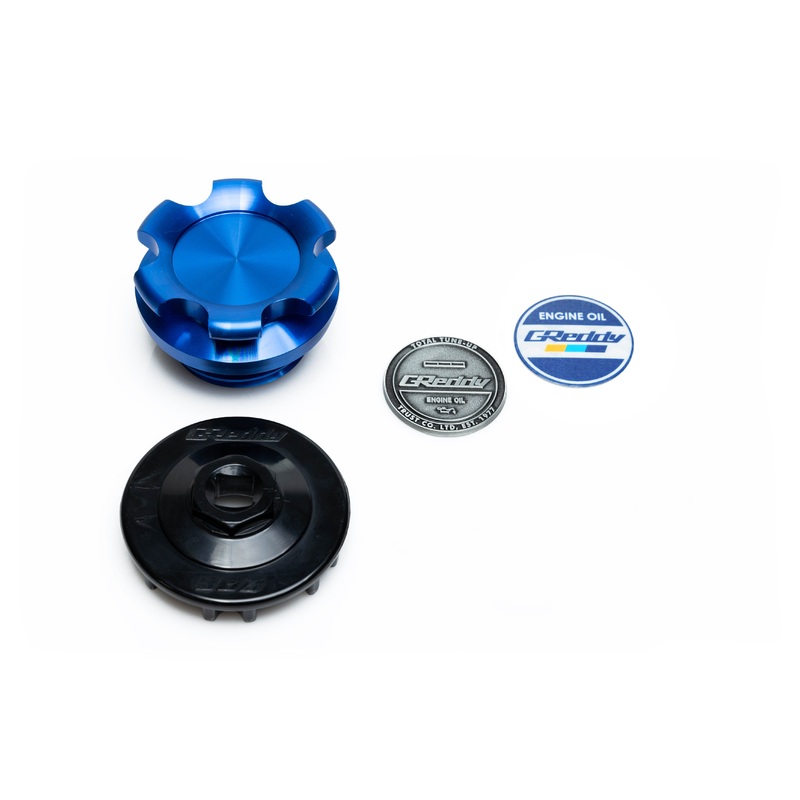 GReddy Type-B Oil Filler Cap M35-P4.0 – Blue | Multiple Mazda Fitments  (13901503)