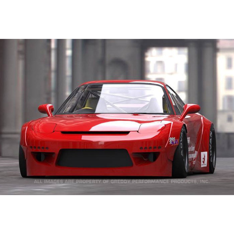 GReddy X Rocket Bunny V2 Front Over-Fenders – No Bumper Extensions | 1993-1995 Mazda RX-7  (17040214)