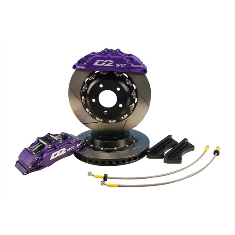 D2 Racing 8 Piston Front Big Brake Kit with 400mm Rotors | Universal (D2-BBKF400-RC