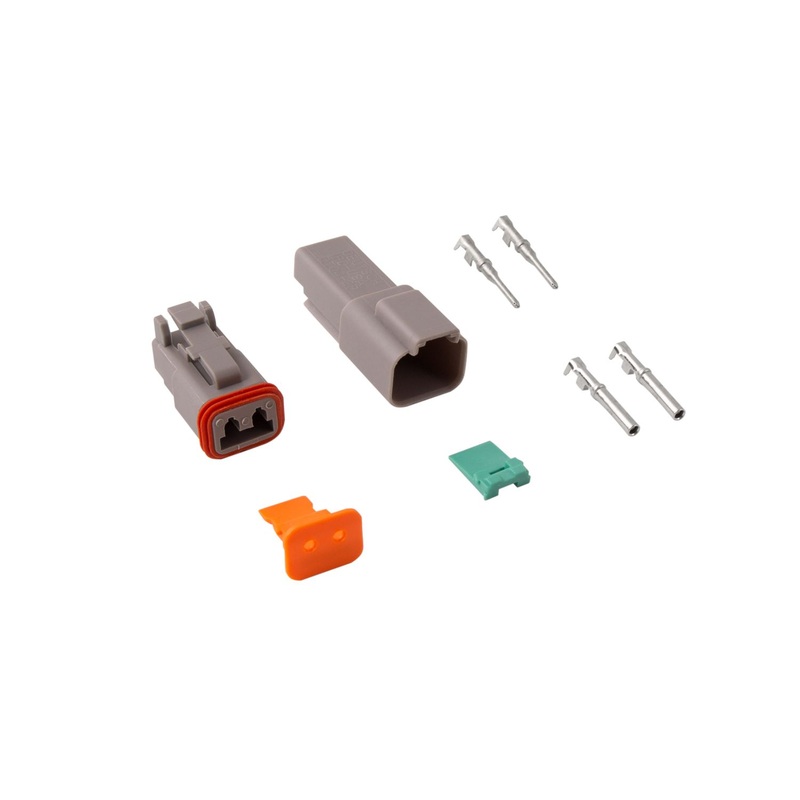 Diode Dynamics Deutsch Connector Kit 2-Pin – 16-22 Gauge | Universal (DD4038)
