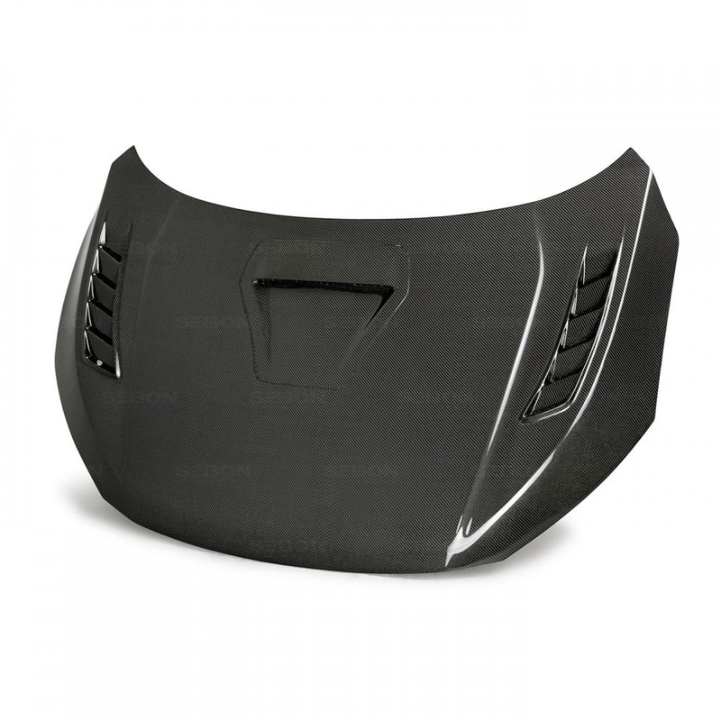 Seibon TSII Style Carbon Fiber Hood | 2017-2020 Honda Civic Type-R (HD17HDCVR-TSII)