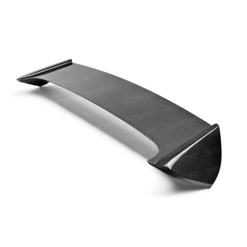 Seibon OEM-style Carbon Fiber Rear Spoiler Shaved | 2008-2010 Subaru WRX/STI Hatchback (RS0809SBIMP-STI-S)