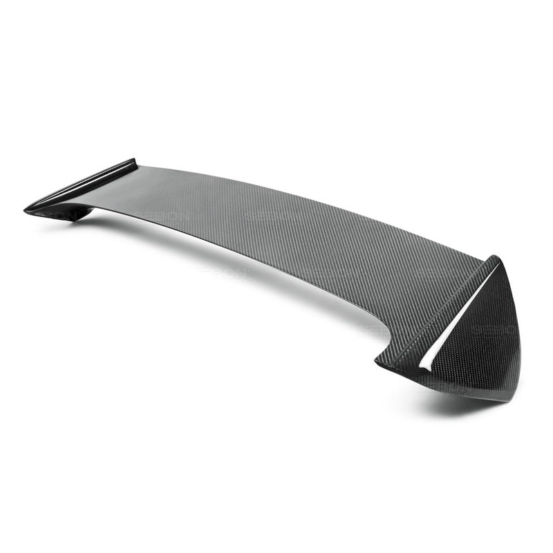 Seibon OEM-style Carbon Fiber Rear Spoiler w/ LED Cutout | 2008-2010 Subaru WRX/STI Hatchback (RS0809SBIMP-STI)