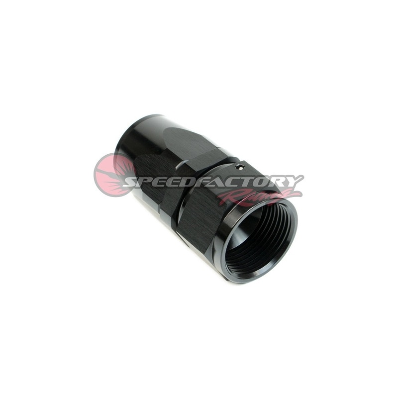 SpeedFactory Racing -10 AN Black Anodized Hose End Fitting – Straight (SF-11-310-S)