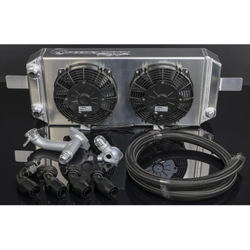 SpeedFactory Racing B-Series Tucked Radiator Complete Kit | 1994-2001 Acura Integra and 1999-2000 Honda Civic Si (IG SF-06-031 + SF-06-048 + SF-06-071 + SF-06-063 + SF-06-079)