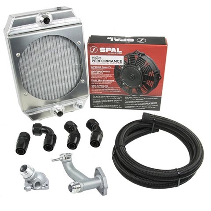 SpeedFactory Racing Race Radiator Combo Kit | 1994-2001 Acura Integra, 1999-2000 Honda Civic Si, and 1997-2000 Honda Civic Type-R (IG SF-06-021 + SF-06-071 + SF-06-063 + SF-06-047)