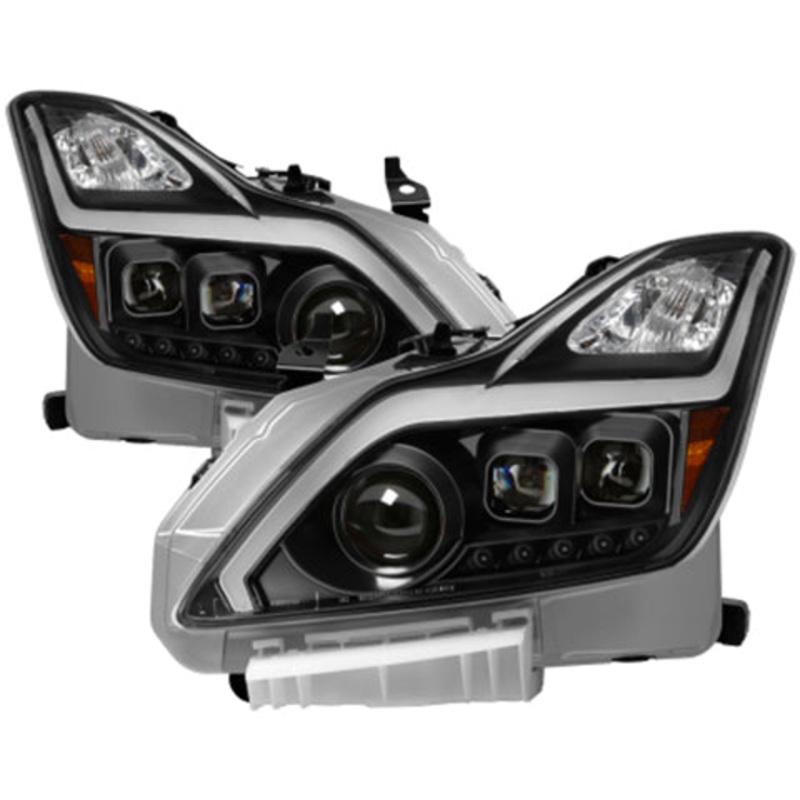 Spyder Projector Headlights with Black Housings | 2008-2013 Infiniti G37 Coupe (9039331)