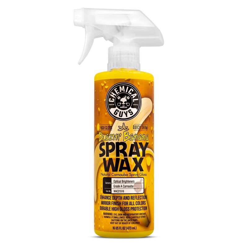 Chemical Guys Blazin’ Banana Carnauba Spray Wax | Universal (WAC21516)