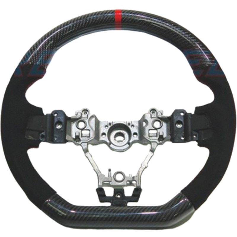 Rexpeed Carbon Fiber & Alcantara w/ Red Line Steering Wheel | 2015-2021 Subaru WRX/STI (G42)