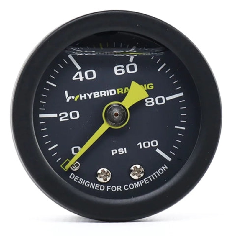 Hybrid Racing Liquid Filled Fuel Pressure Gauge V2 (HYB-FPG-00-03)