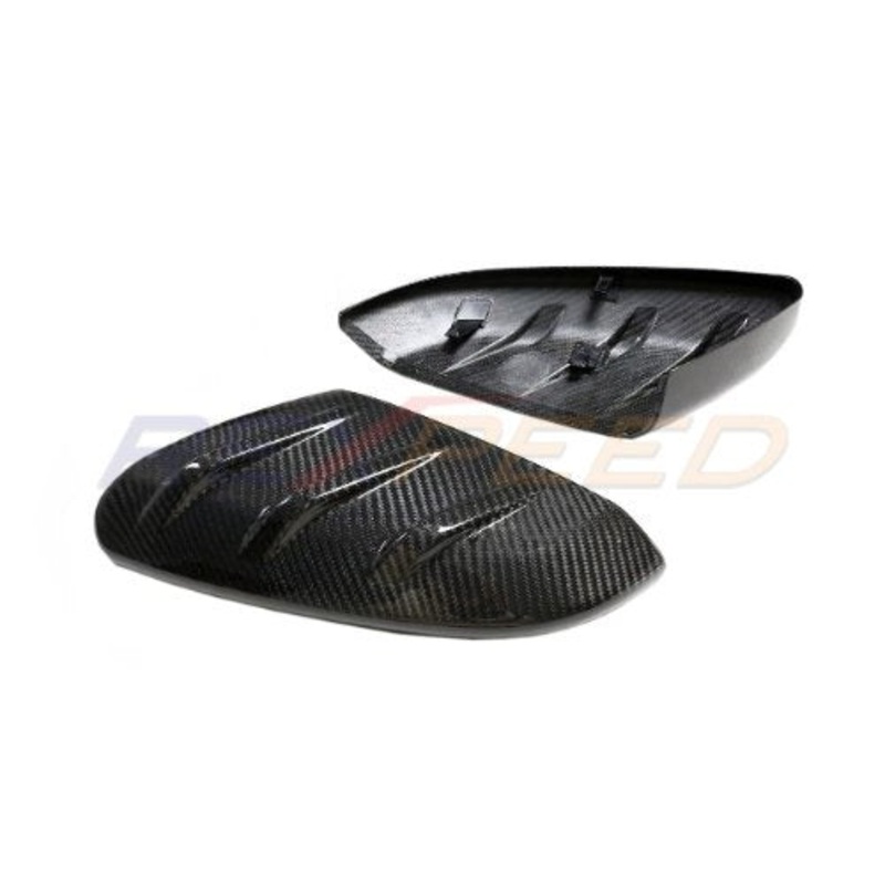 Rexpeed Dry Carbon V2 Mirror Cap Full Replacements | 2016-2021 Honda Civic (H04)