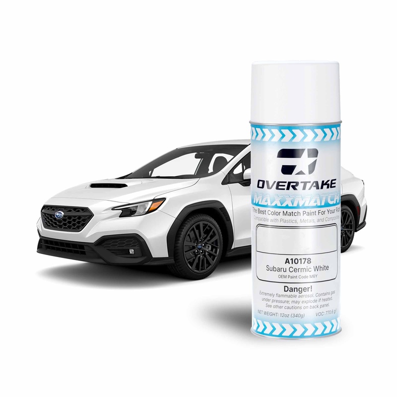 Overtake MaxxMatch Paint | Subaru Ceramic White M6Y 12oz. Can (A10178)