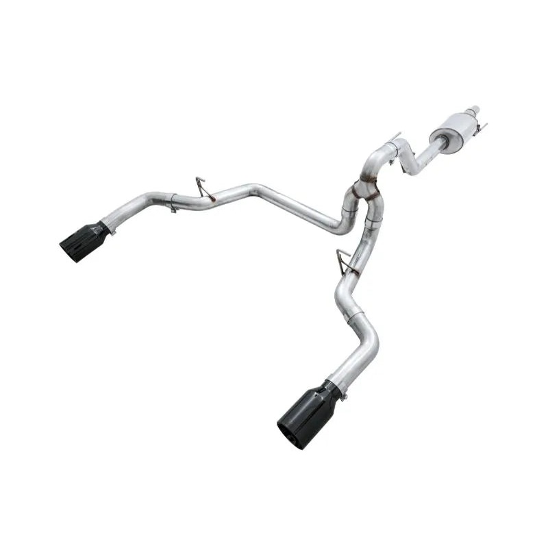 AWE 0FG Dual Exit Exhaust for ’15-’20 F-150 – 5 Diamond Black Tips (3015-33120)