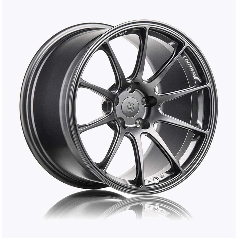 Titan 7 T-R10 Satin Titanium 18×9 +28mm | 5×114.3 (TR101890028511473ST)