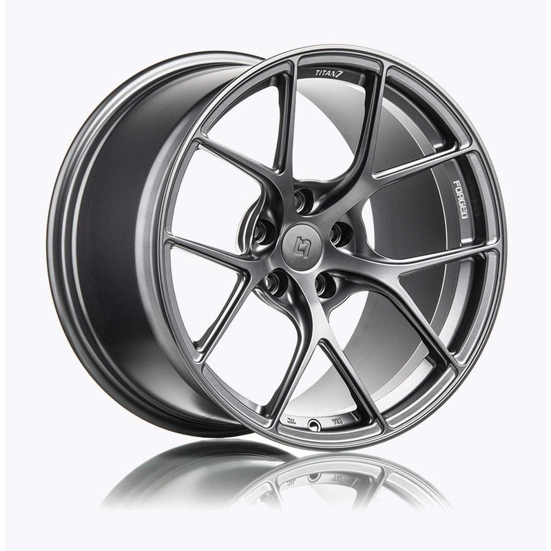Titan 7 T-S5 Satin Titanium 18×9.5 +22mm | 5×114.3 (TS501895022511473ST)